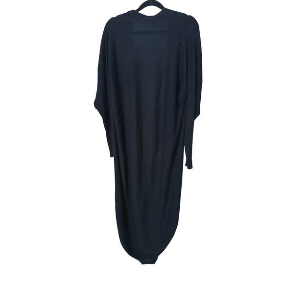 Maison De Papillon Quiet Luxury Silk Cashmere Cocoon Cardigan XS Black Minimal - Picture 4 of 9